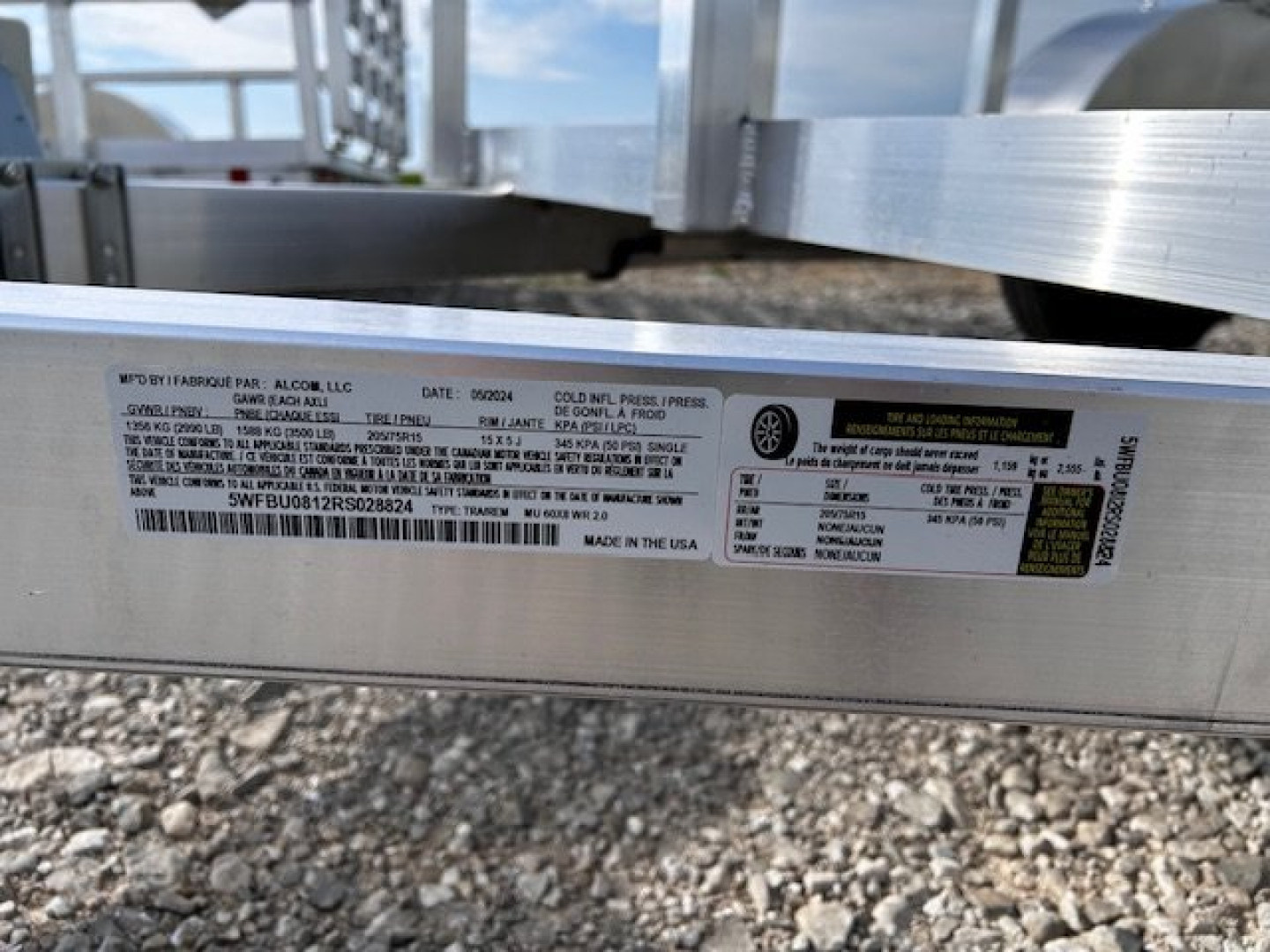 New **SALE**2024 Mission MU 60"X8' WR 2.0 ALUMINUM FRAME WOOD FLOOR 5' GATE Utility Trailer