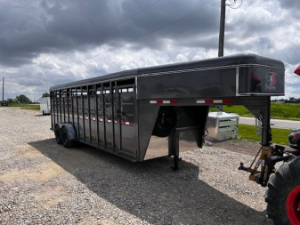 New 2025 S&S Manufacturing Gooseneck LIVESTOCK 24' Stock / Stock Combo Trailer
