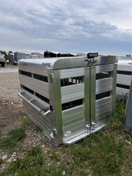 New 2025 Hillsboro Livestock box 44"x60" with loading light Stock / Stock Combo Trailer