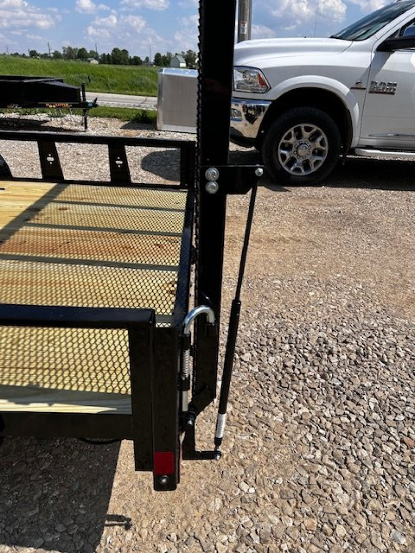 New 2024 RICE TRAILERS 82"X14' open rail side utility trailer Utility Trailer