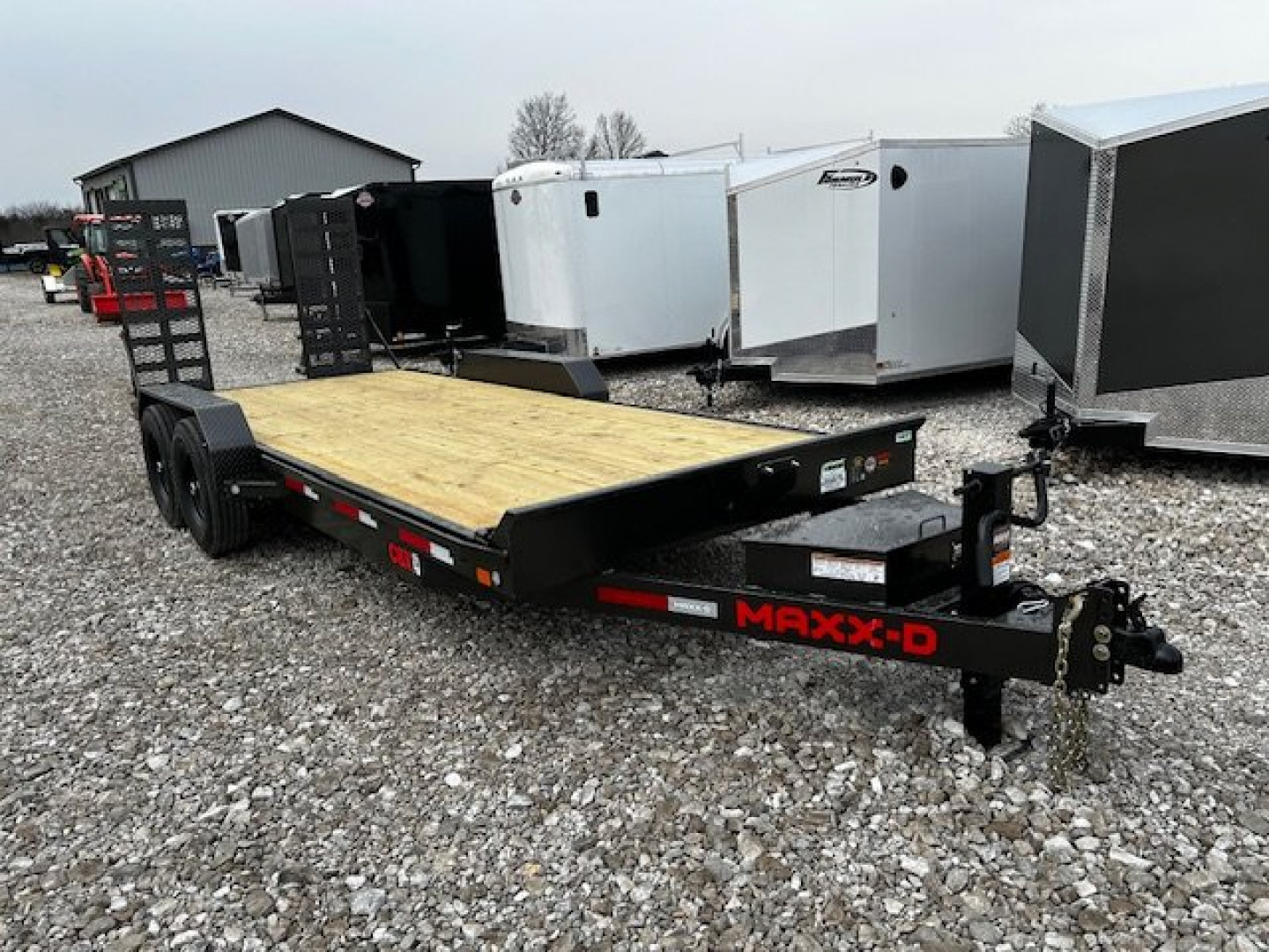 New 2024 MAXXD C6X 83"X20' 14K GVWR EQUIPMENT STANDUP RAMPS Equipment Trailer