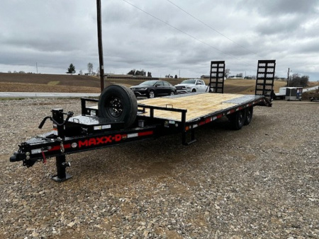New YEAR END CLEARANCE SALE SAVE $$$ 2024 MAXXD DOX 102"X22' DECKOVER BUMPER PULL 15.6K GVWR Equipment Trailer