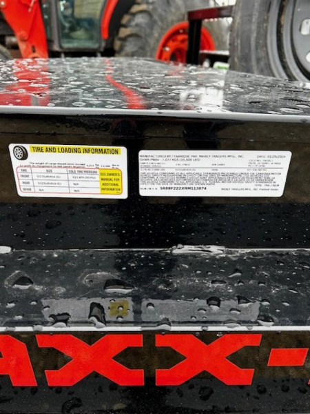 New YEAR END CLEARANCE SALE SAVE $$$ 2024 MAXXD DOX 102"X22' DECKOVER BUMPER PULL 15.6K GVWR Equipment Trailer