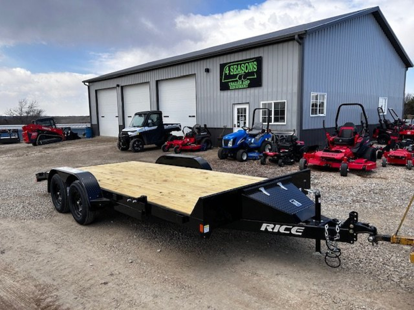New 2024 RICE NEW 82X18 7K CAR HAULER Car / Racing Trailer