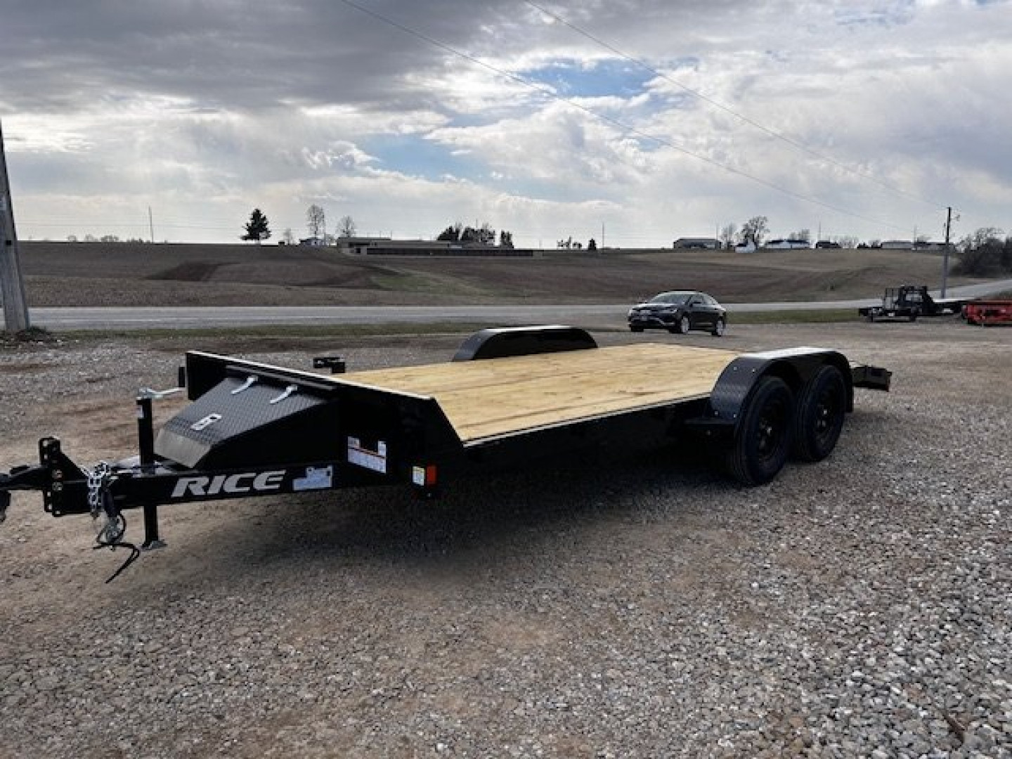 New 2024 RICE NEW 82X18 7K CAR HAULER Car / Racing Trailer