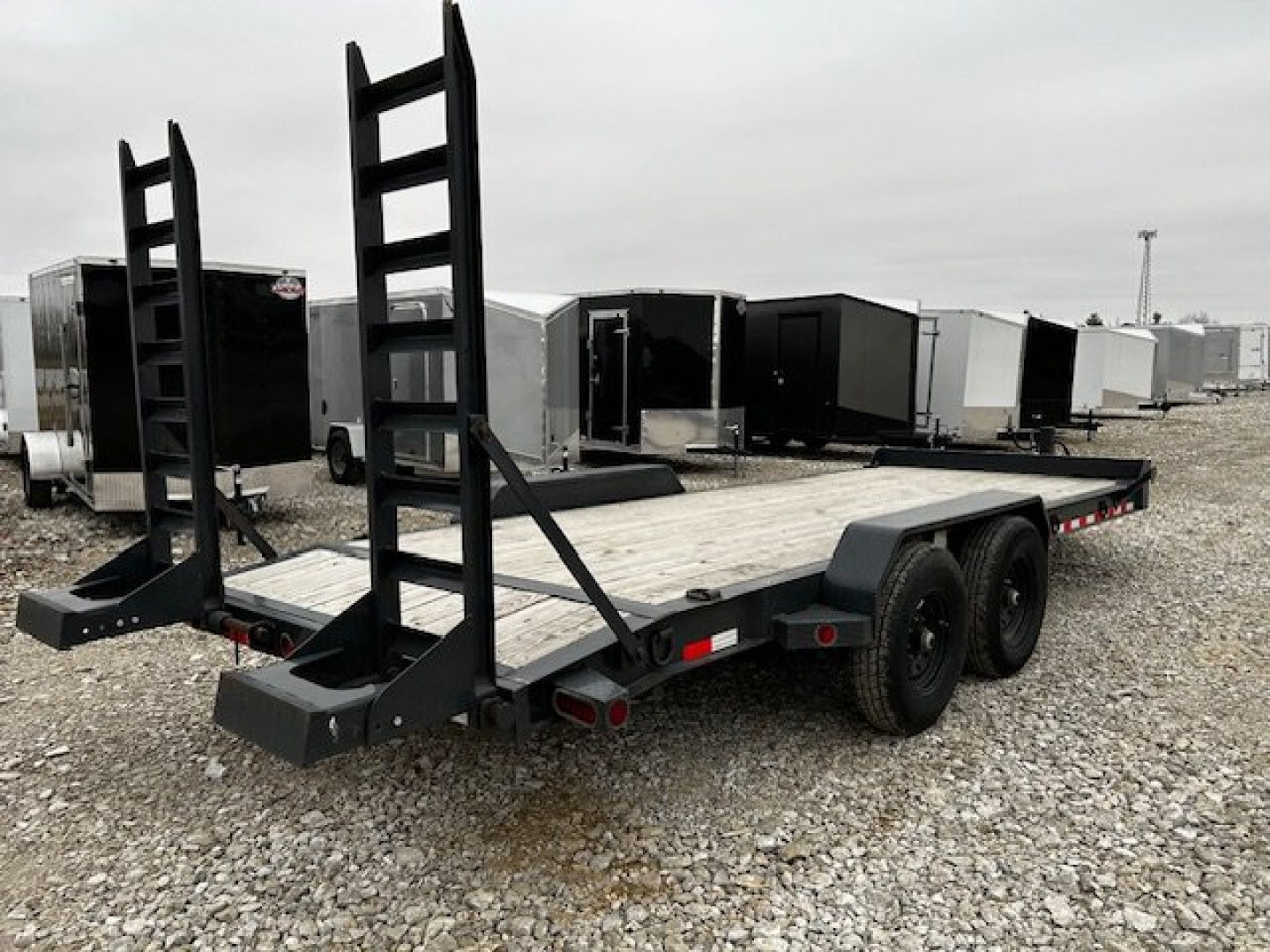 Used 2022 Iron Bull EWB 83"x20' 14k gvwr stand up ramps Equipment Trailer