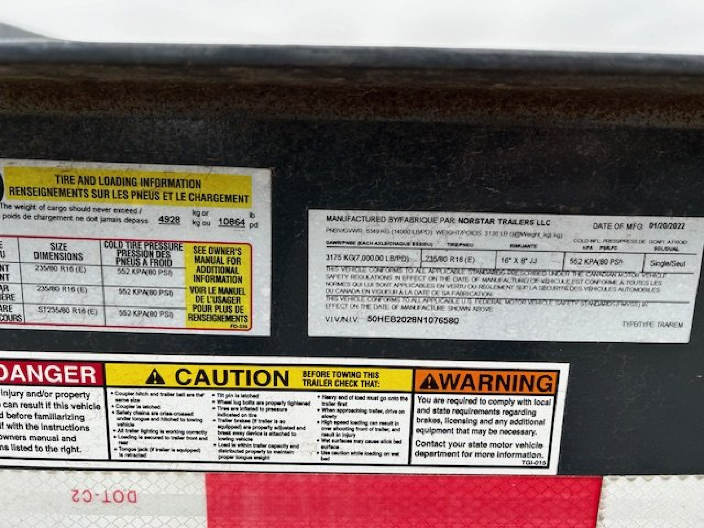 Used 2022 Iron Bull EWB 83"x20' 14k gvwr stand up ramps Equipment Trailer