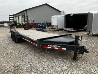 Used 2022 Iron Bull EWB 83"x20' 14k gvwr stand up ramps Equipment Trailer
