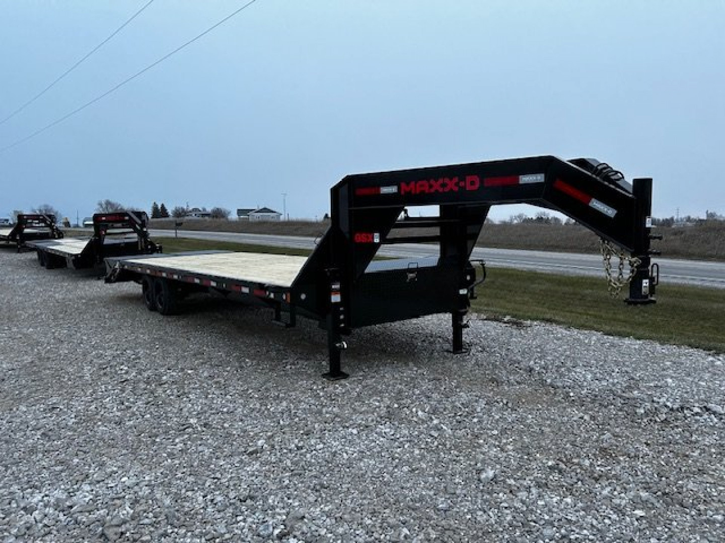 New YEAR END CLEARANCE SALE$$ 2024 MAXXD GSX 102"X28' 5' DOVETAIL 17.5K GVWR GN DECKOVER HD Equipment Trailer