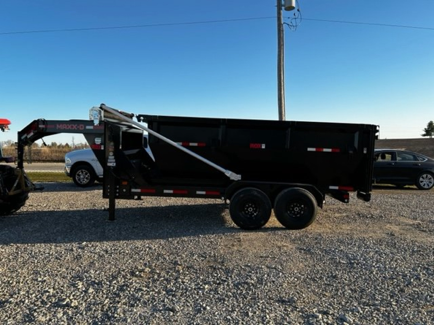 New 2023 MAXXD ROX DUMPSTER BIN TRAILER W 2'/4' SIDED BINS AND FLATBED GN 15,400 GVWR