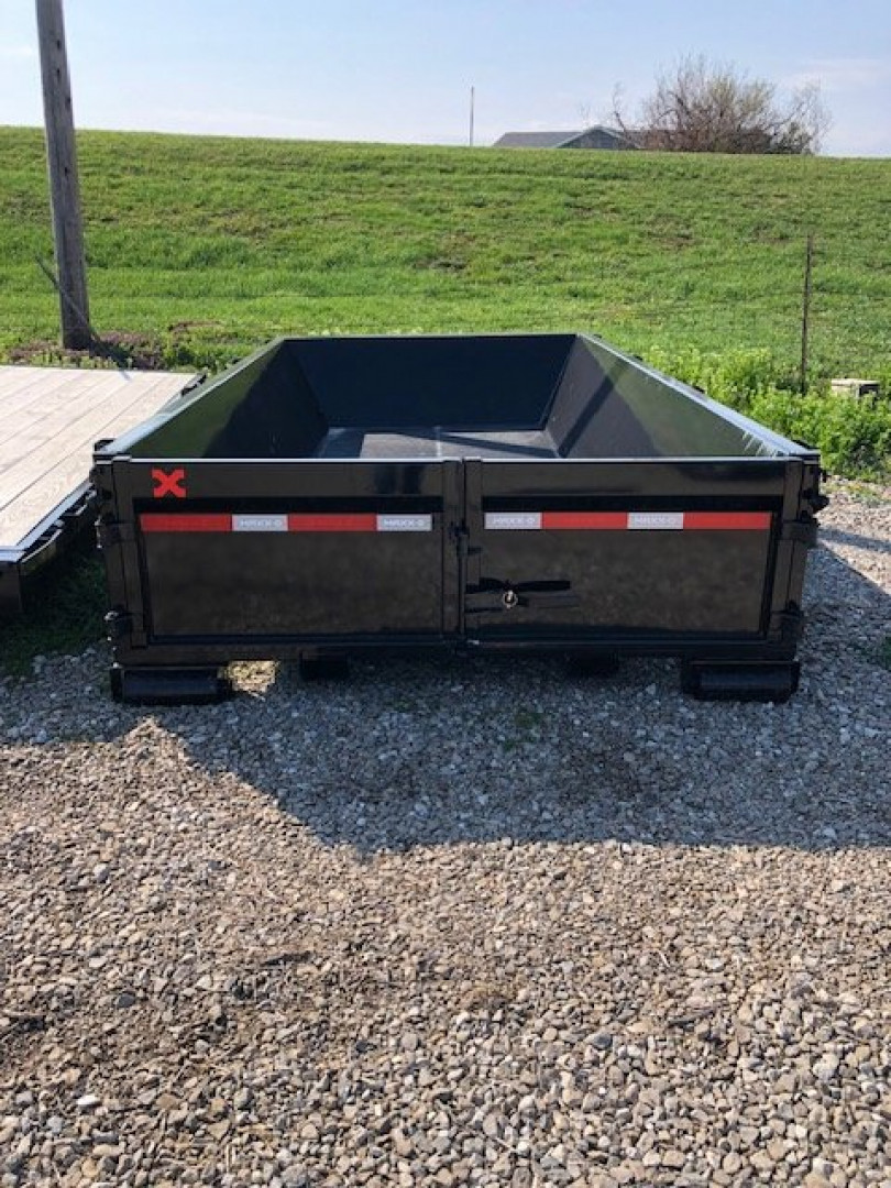 New 2023 MAXXD ROX DUMPSTER BIN TRAILER W 2'/4' SIDED BINS AND FLATBED GN 15,400 GVWR