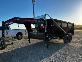 New 2023 MAXXD ROX DUMPSTER BIN TRAILER W 2'/4' SIDED BINS AND FLATBED GN 15,400 GVWR