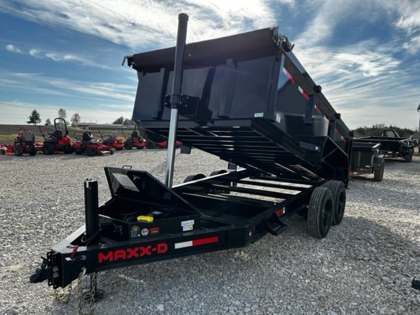New 2024 MAXXD DTX 83"X14' HD DUMP TRAILER TELESCOPIC HOIST 17.5K GVWR HYD JACK, WIRELESS Dump Trailer