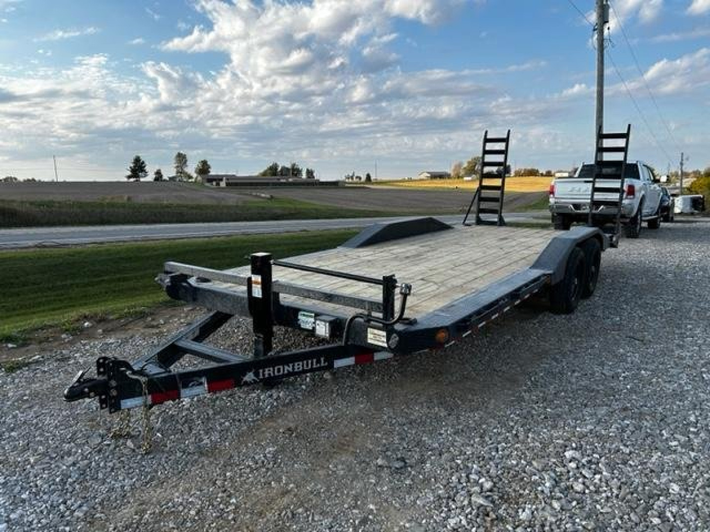 New SALE***2023 Ironbull 102x20 5' stand up ramps 14k gvwr equipment trailer