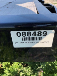 New 2022 MAXXD ROLL OFF WOOD FLOOR FLATBED FOR ROX 14'  Dump Trailer