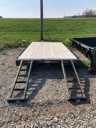 New 2022 MAXXD ROLL OFF WOOD FLOOR FLATBED FOR ROX 14'  Dump Trailer