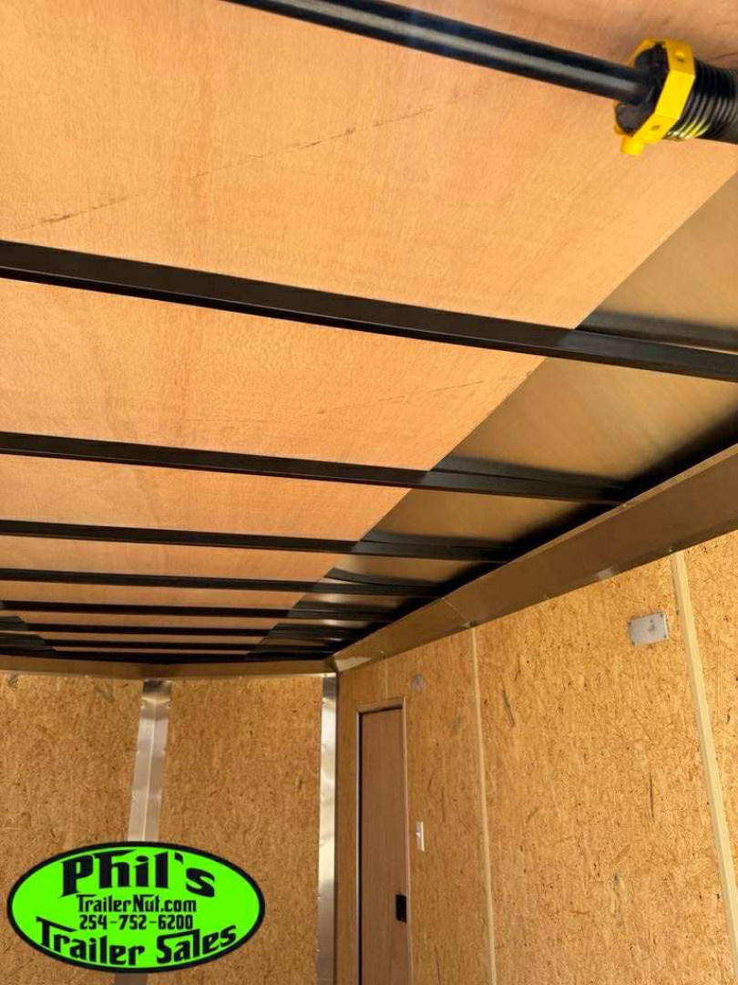 New Pace American 8.5X16 REAR WING SCREWLESS EXTERIOR BLACKOUT Cargo / Enclosed Trailer