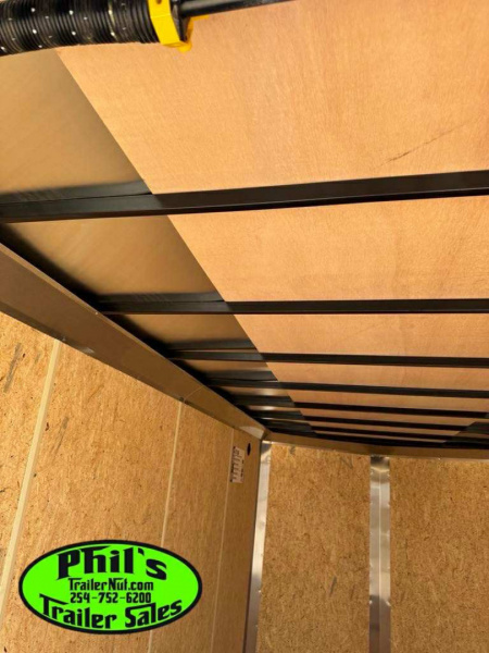 New Pace American 8.5X16 REAR WING SCREWLESS EXTERIOR BLACKOUT Cargo / Enclosed Trailer