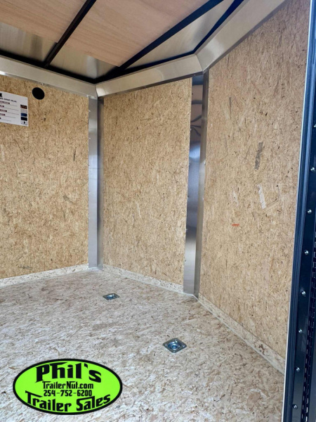 New Pace American 8.5X16 REAR WING SCREWLESS EXTERIOR BLACKOUT Cargo / Enclosed Trailer