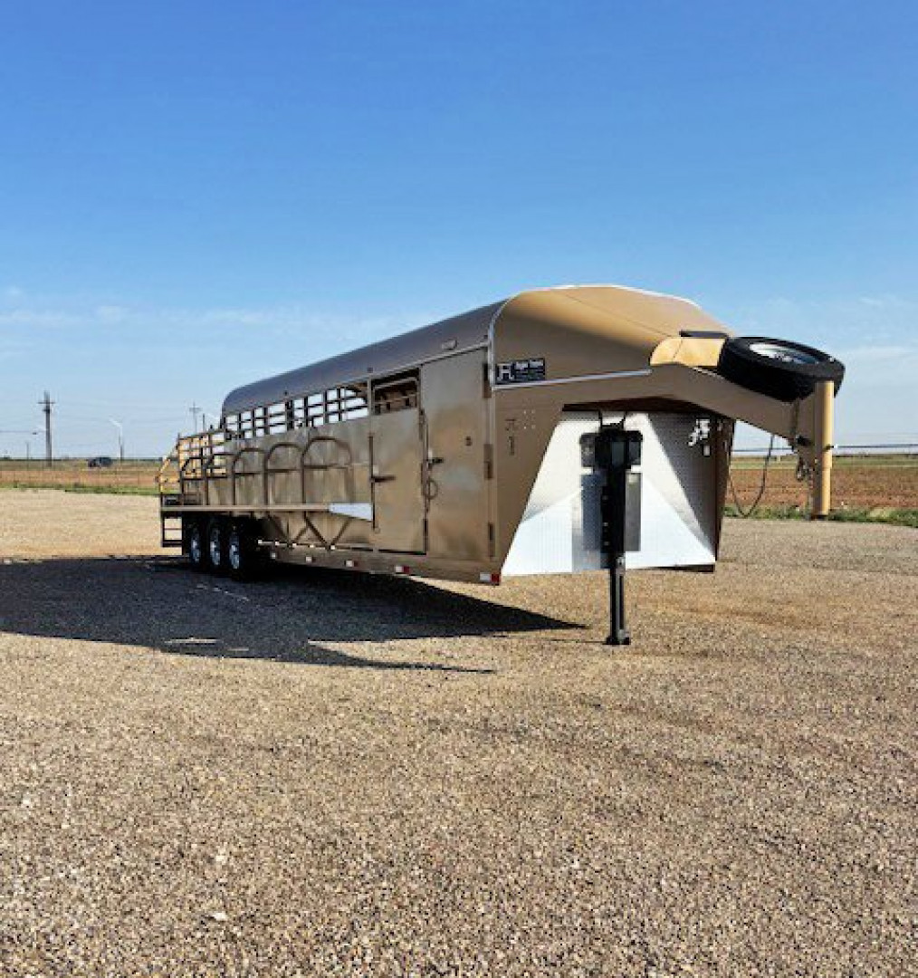 Used 2023 Hughes 32' Stock Trailer