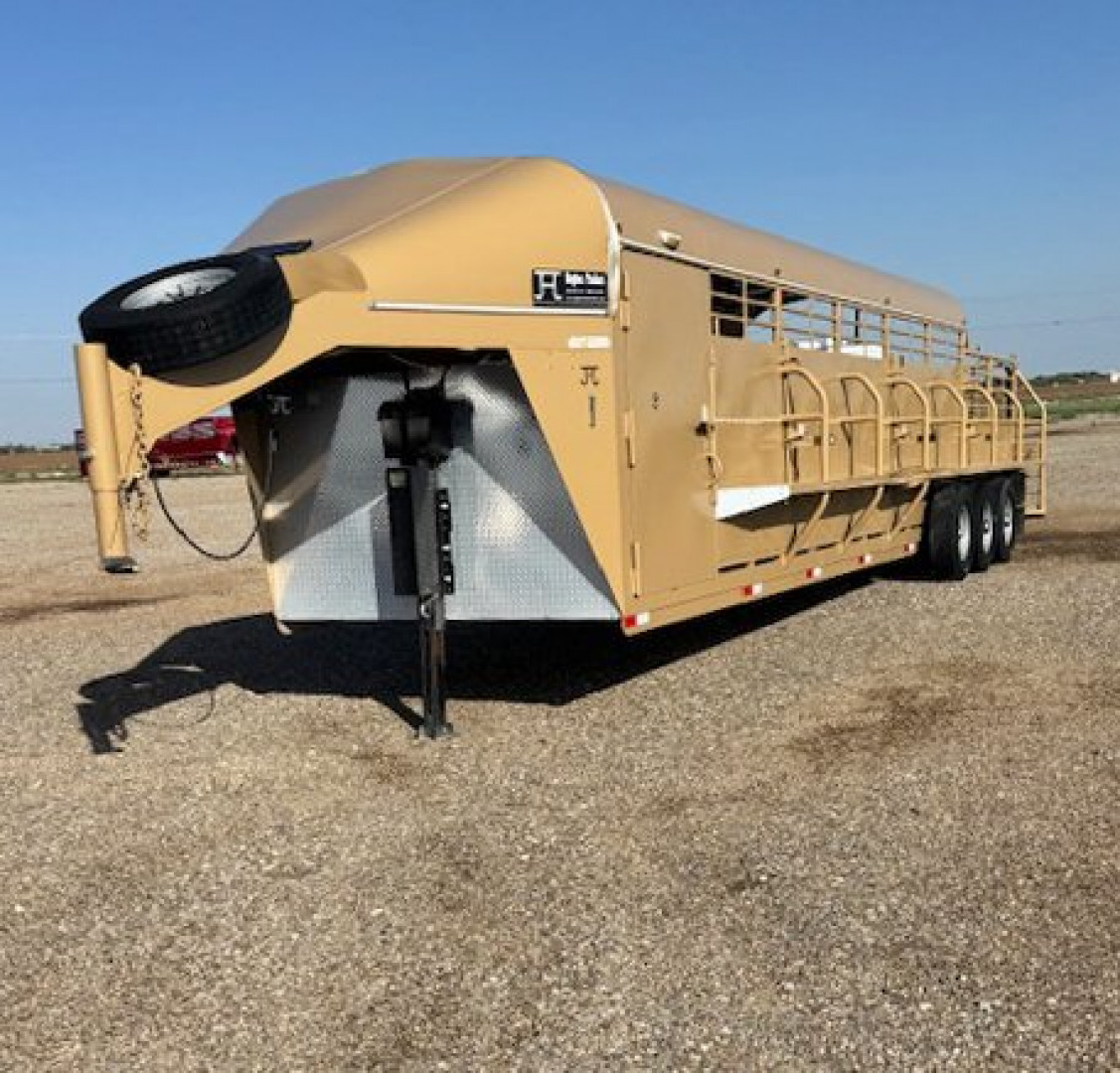 Used 2023 Hughes 32' Stock Trailer