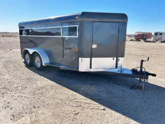 Used 2020 Titan Low Pro 6 Pen Bumper Pull Trailer