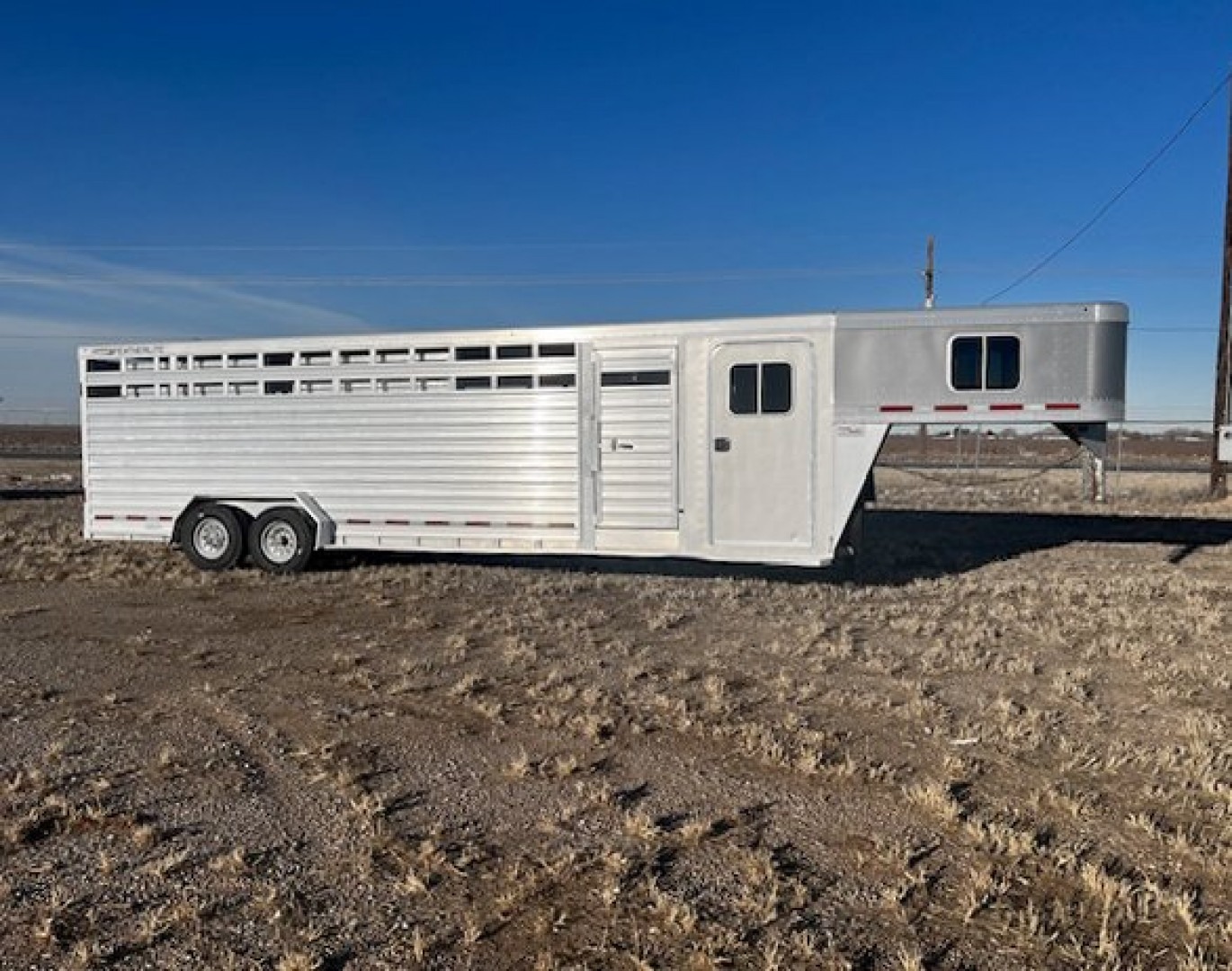 Used 2018 Featherlite 28' Stock Combo Trailer