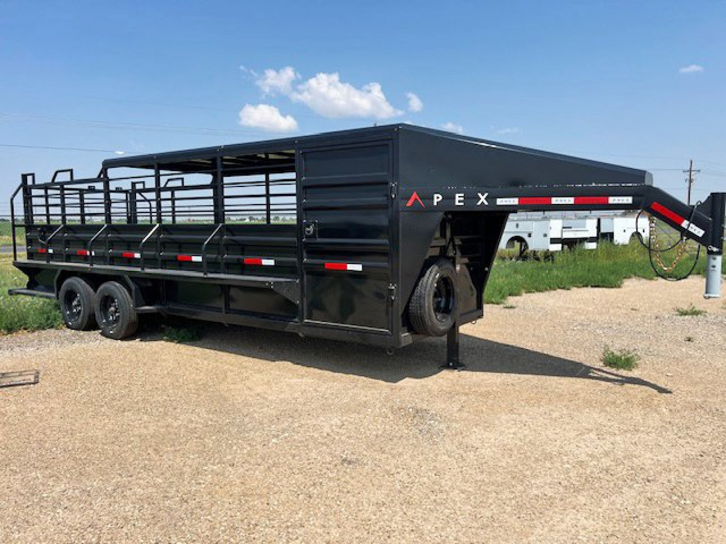 New 2024 24' Apex 3/4 Top Stock Trailer