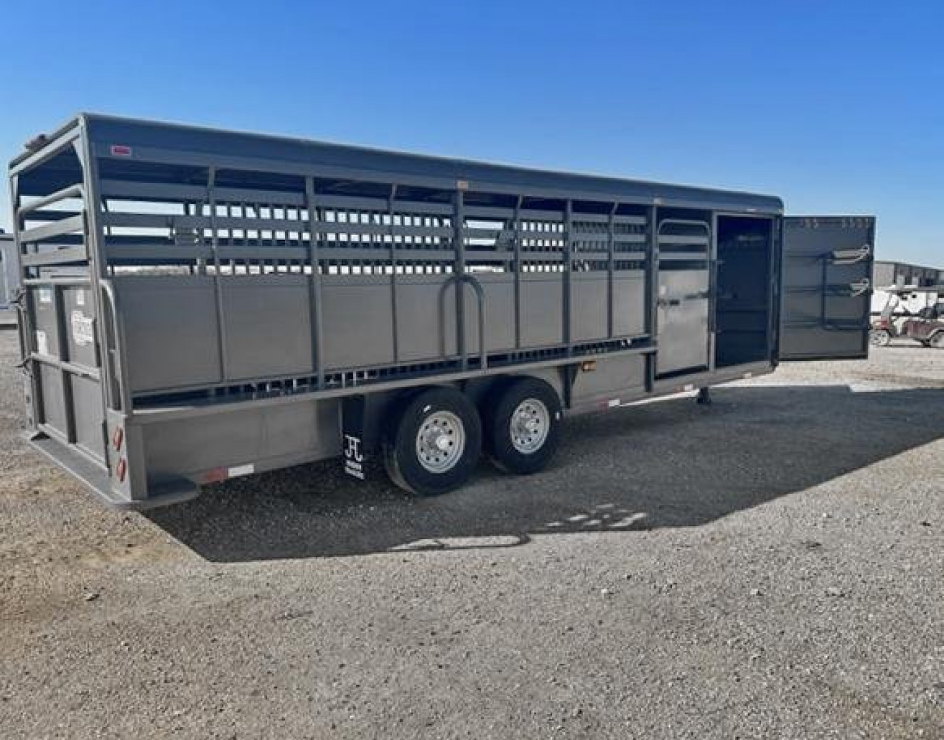Used 2022 24' Hughes Light Stock Trailer