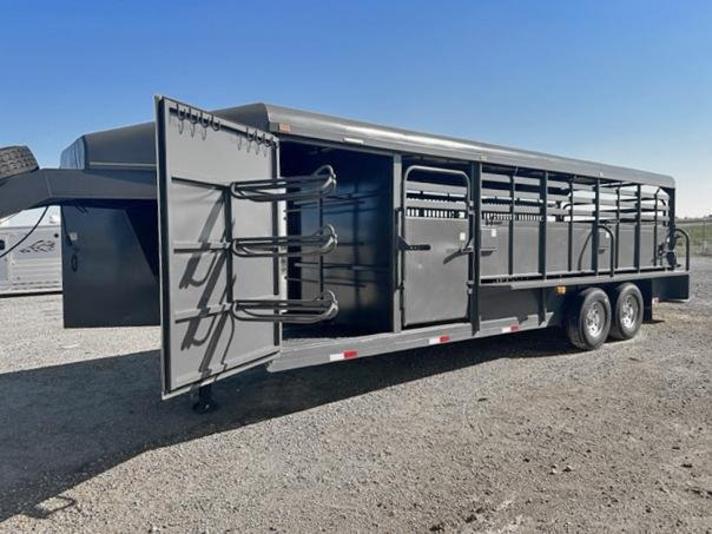 Used 2022 24' Hughes Light Stock Trailer