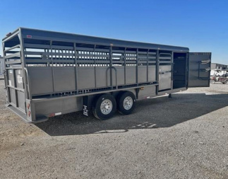 Used 2022 24' Hughes Light Stock Trailer