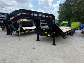 New 2026 Iron Bull FLG 20K 20+5 HYD JACK Equipment Trailer