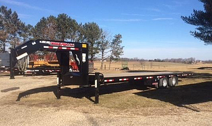 New 2025 Trailerman Hydraulic Dove Equipment Trailer