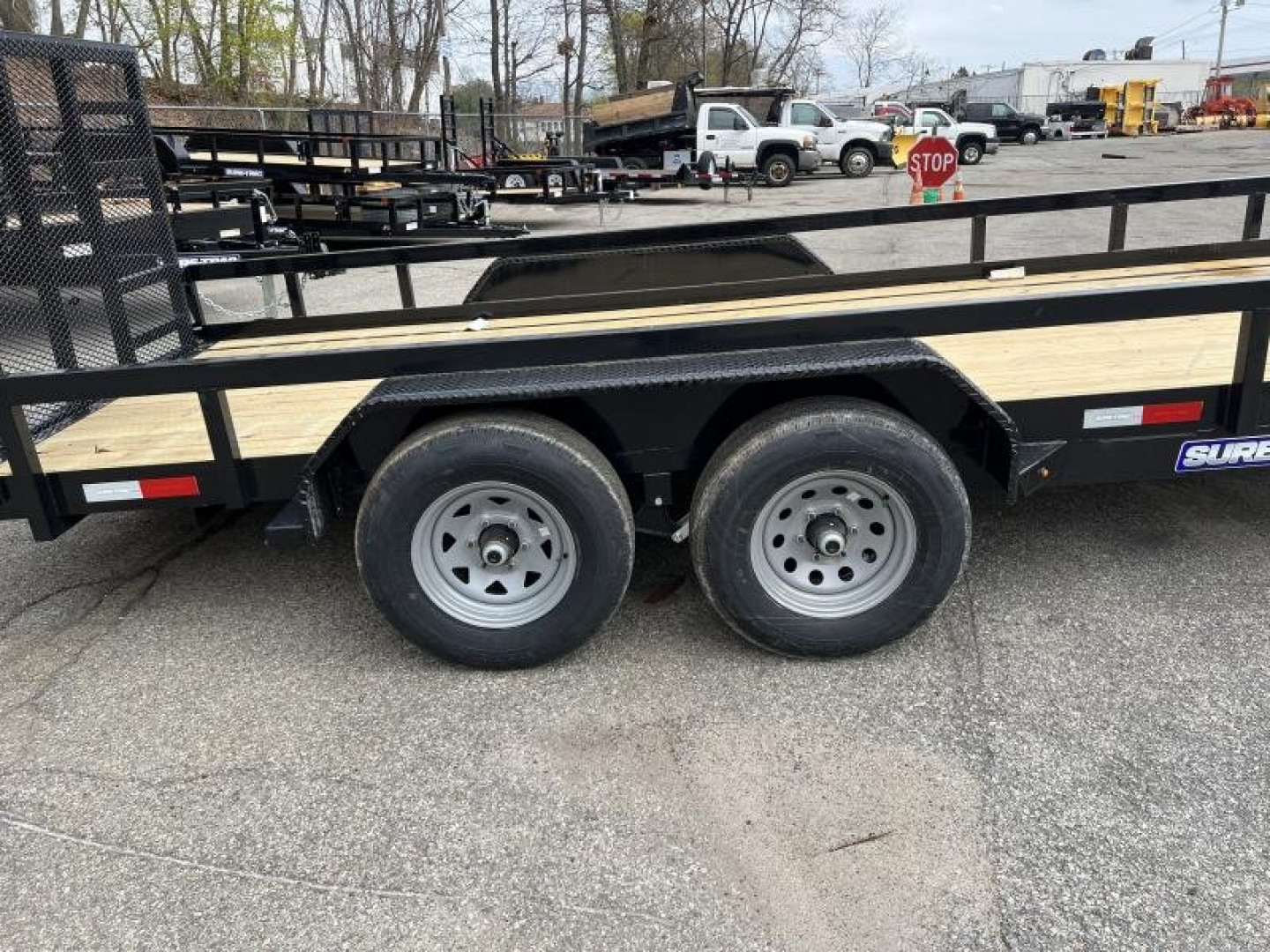 New 2024 SURE-TRAC 7 X 16 TA Tube Top Utility Trailer