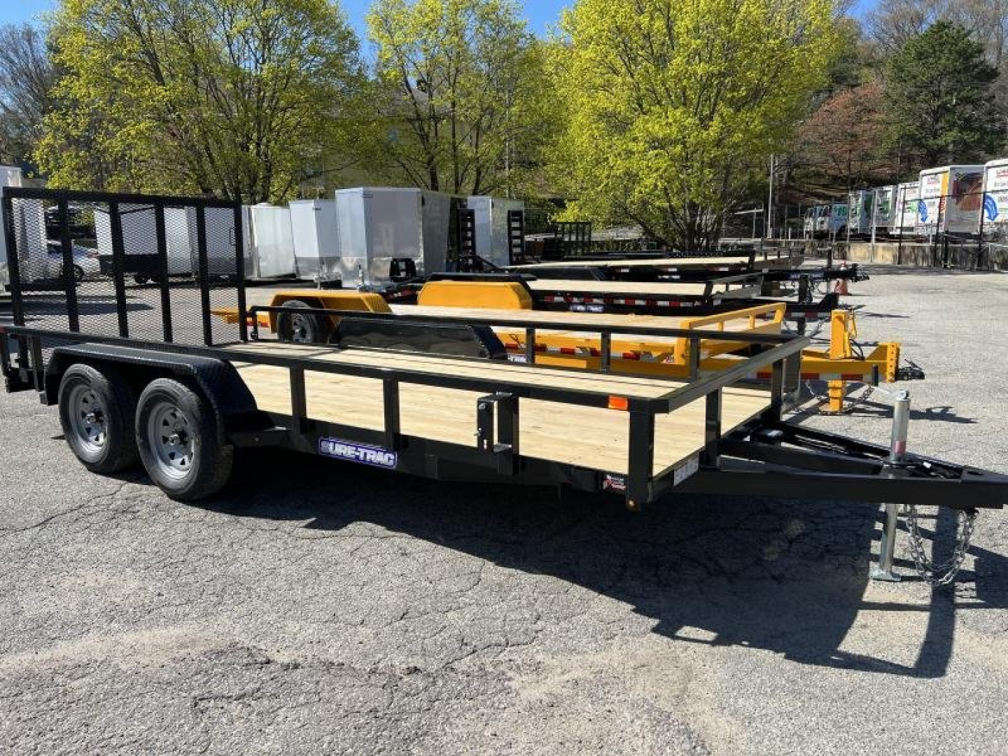 New 2024 SURE-TRAC 7 X 16 TA Tube Top Utility Trailer