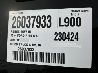 New SnugTop Rebel Truck Cap 2015 to 2021 Ford F150