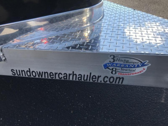 New 2023 Sundowner Car Hauler with Rock Guard