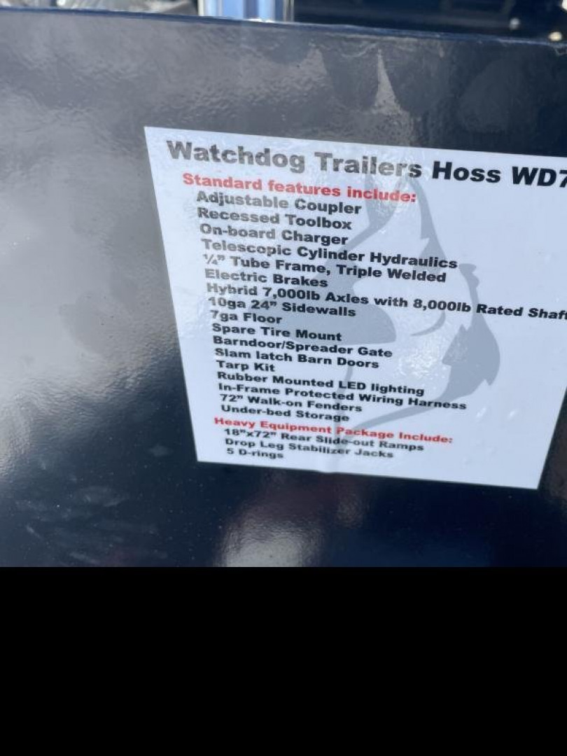 New 2024 Watchdog Trailers 7x14 dump Dump Trailer