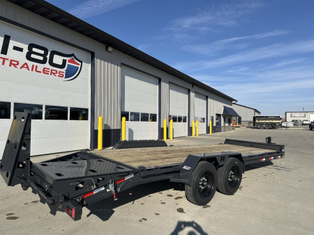 New 2026 Hillcrest Trailers Deep Charcoal 83"x19'+3' 17.6k I-Beam Equipment Trailer