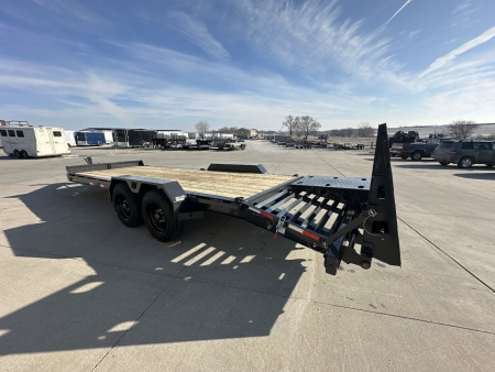 New 2026 Hillcrest Trailers Deep Charcoal 83"x19'+3' 17.6k I-Beam Equipment Trailer