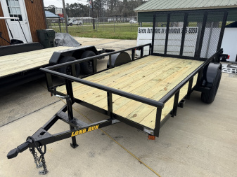 New 2025 LONG RUN TRAILERS 76"x12-Pipetop Utility Trailer