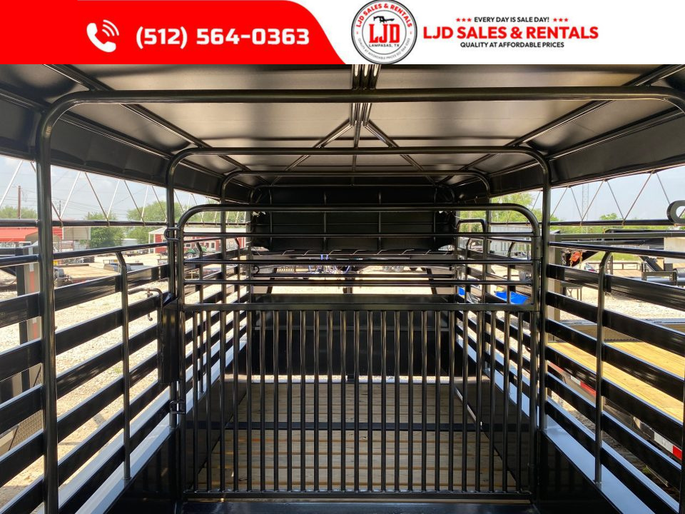 New 2025 Delco - Gooseneck Livestock Trailer 6'8 X 24' - 14 Ply Tires