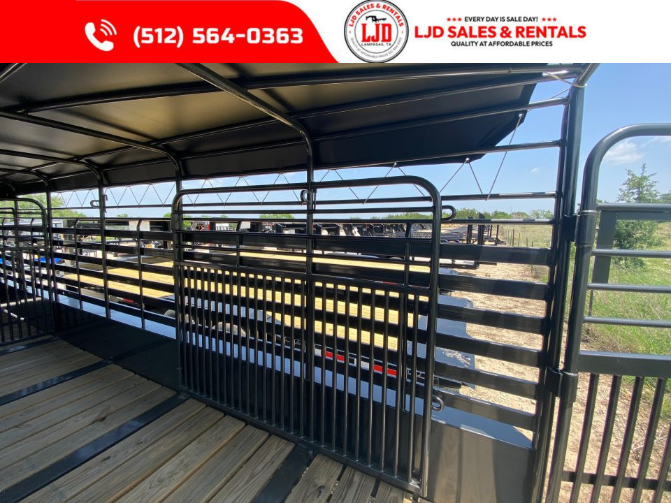 New 2025 Delco - Gooseneck Livestock Trailer 6'8 X 24' - 14 Ply Tires