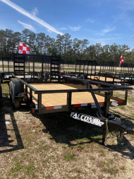 New 2024 Falcon Trailers 6.10x14 Super Duty II Utility Trailer
