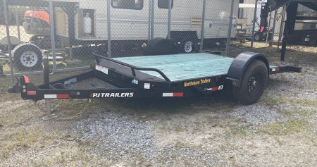 New 2023 PJ Trailers 6.10x13 Single Axle HD Tilt (T1) Equipment Trailer