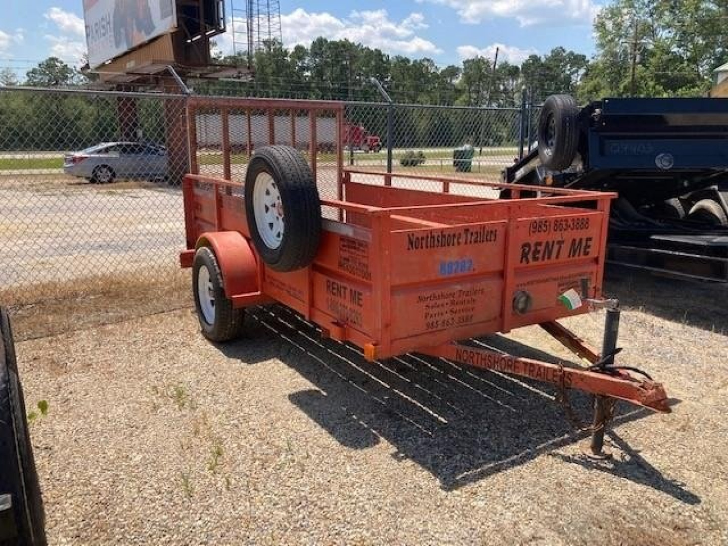 New RENTAL 5x10 Utility Trailer w/High Sides