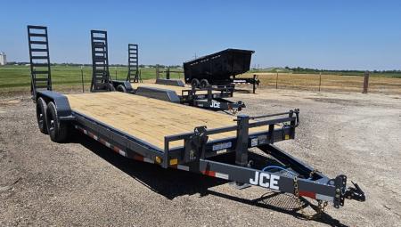 New 2026 JCE 22' x 6 in. Channel Equipment Trailer