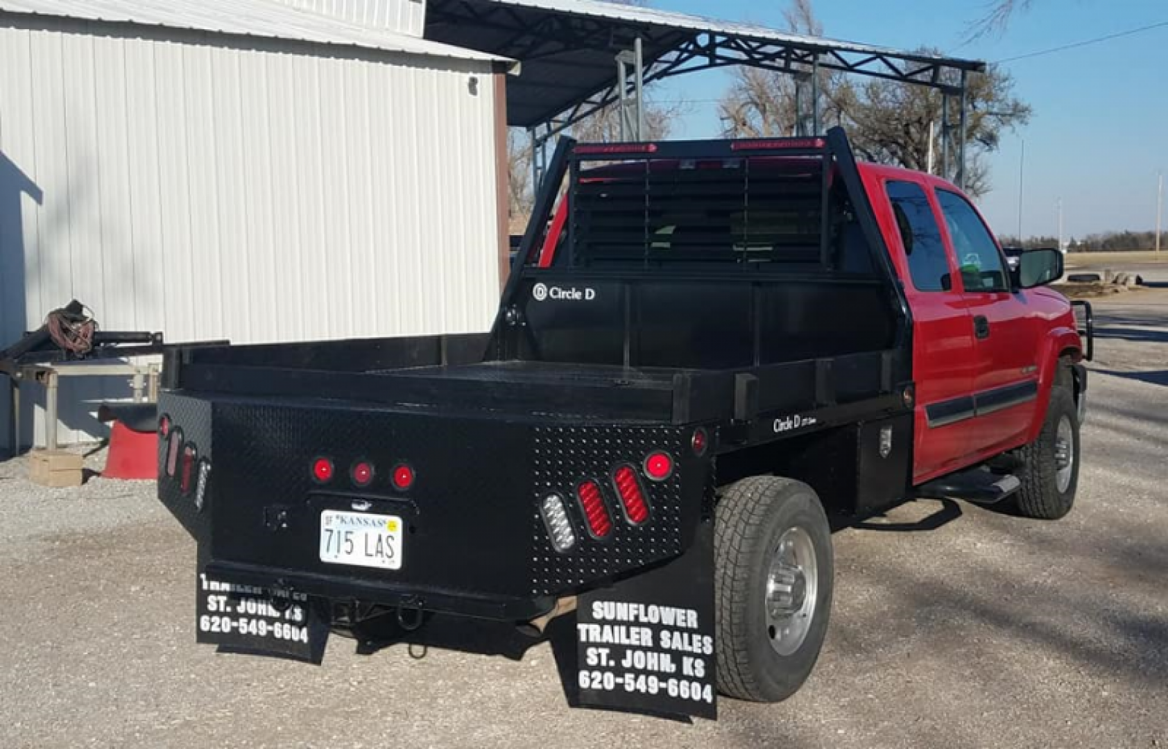 New 2025 CIRCLE D 7' x 7' SD Flatbed Truck Bed