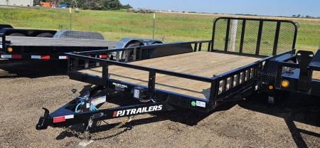 New 2026 PJ TRAILERS 16' x 83 in. Tandem Axle Channel Utility Trailer