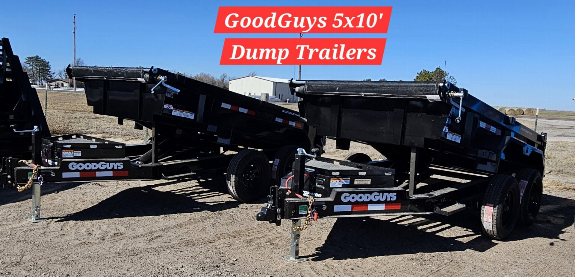 New 2026 GOOD GUYS TRAILERS 5' x 10' Low-Profile Dump Trailer